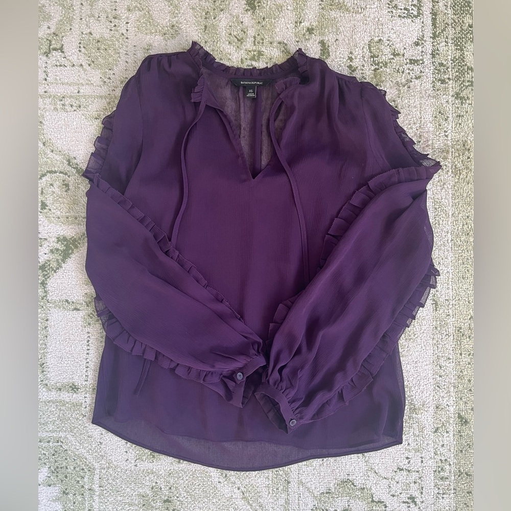 Banana Republic Purple Blouse